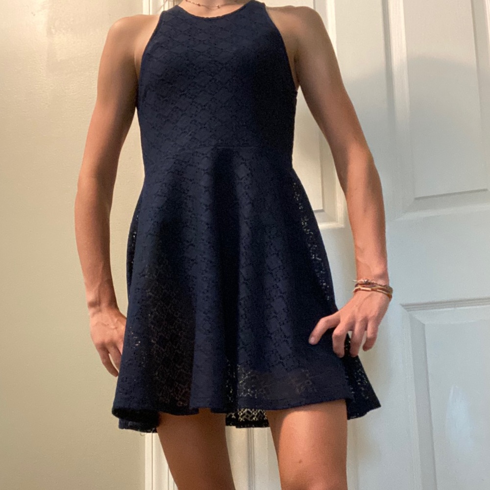 Aeropostale Navy Lace Dress